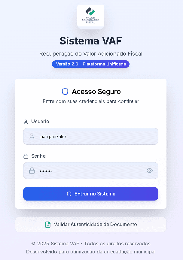 Sistema VAF